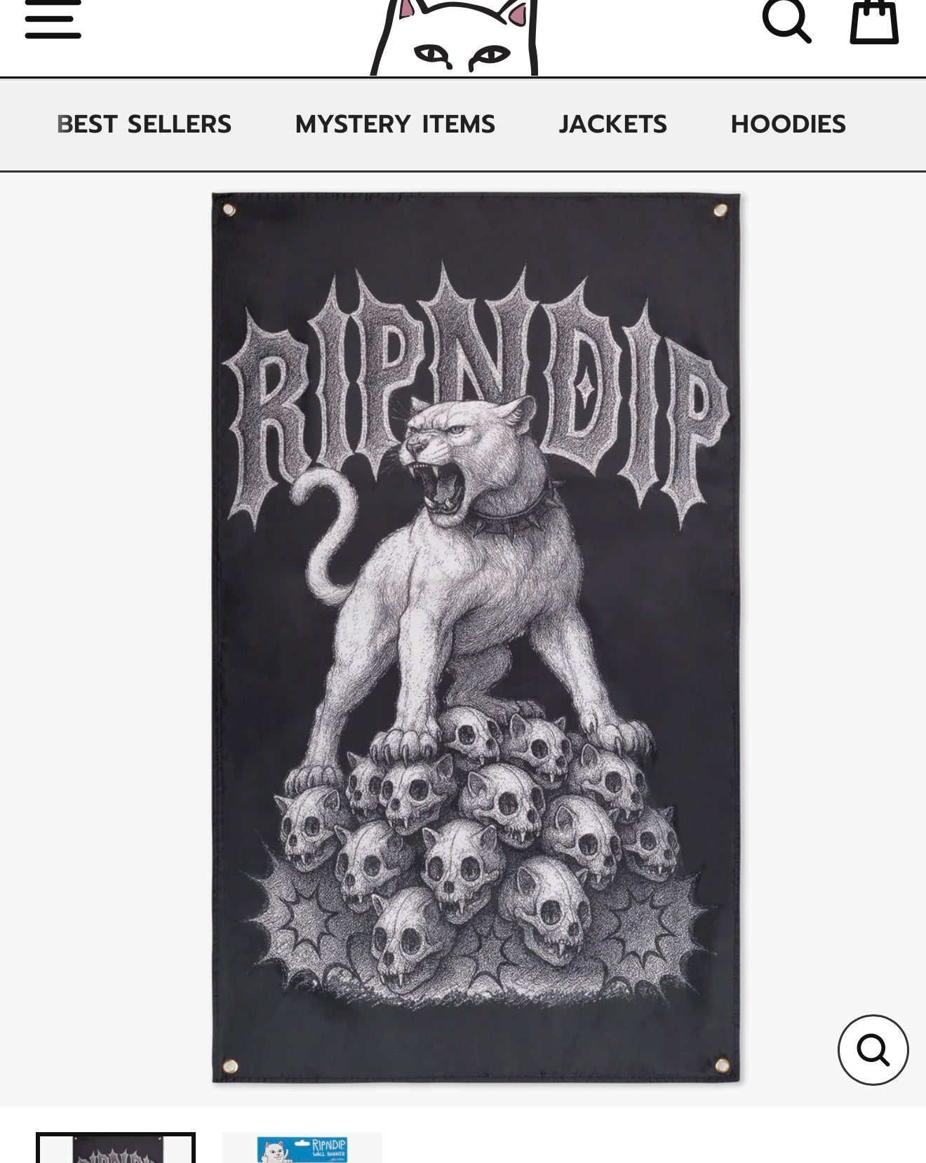 WASTELAND WALL BANNER (BLACK)