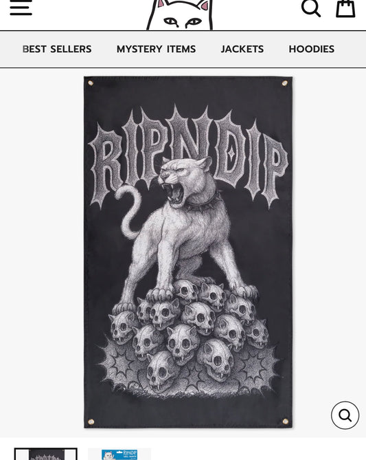 WASTELAND WALL BANNER (BLACK)