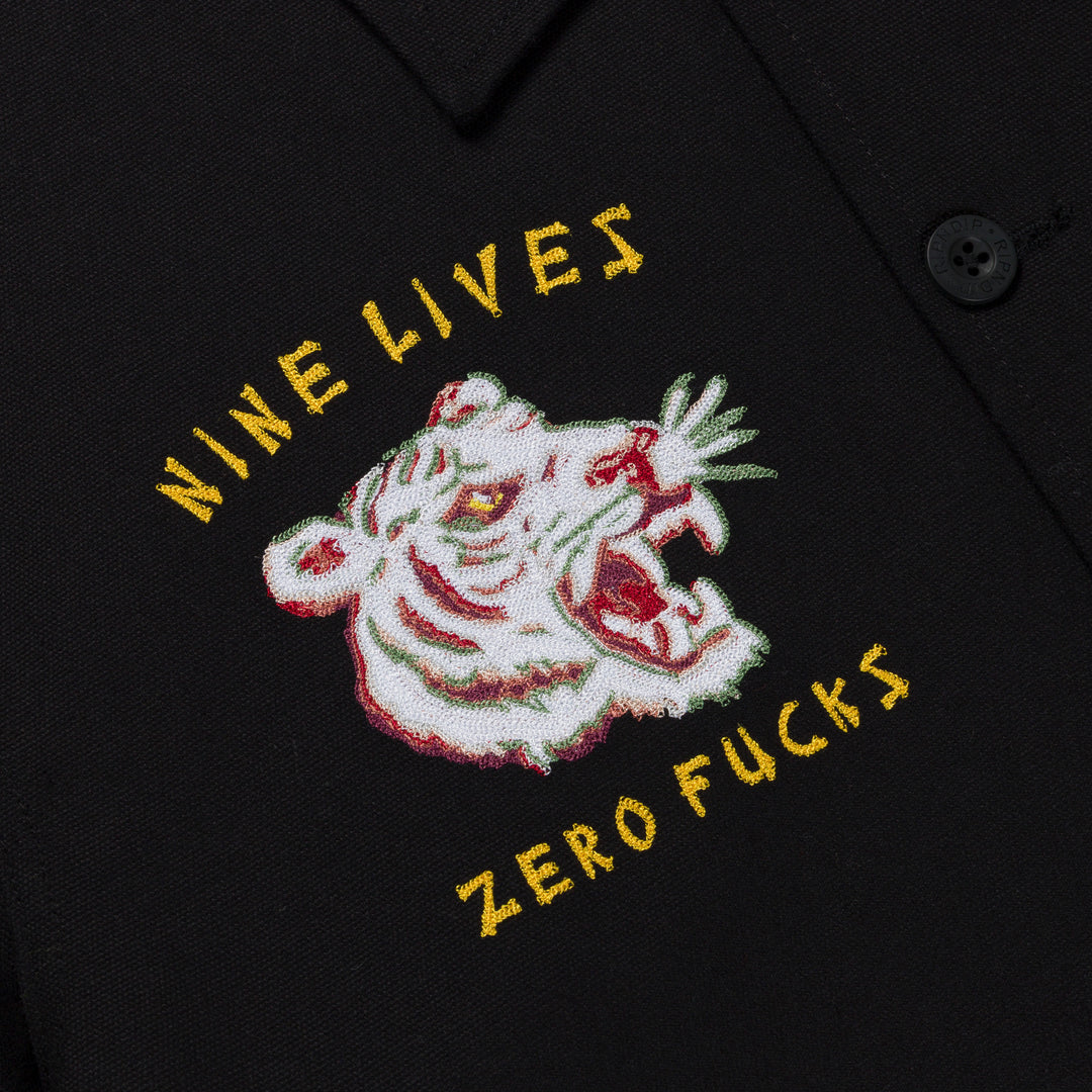 JACKET NINE LIVES MILITARY (BLACK)