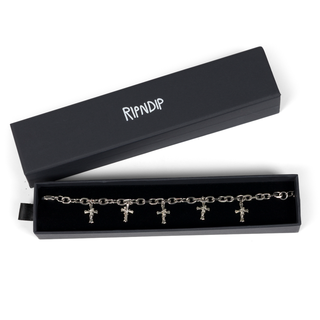 BRAZALETE CHARM CROSS (PLATA)