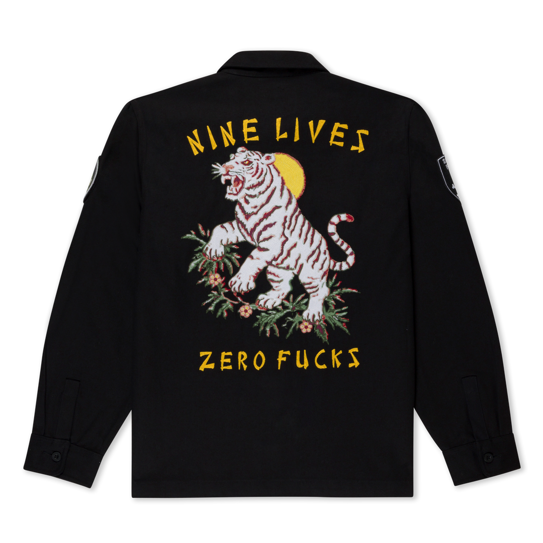 JACKET NINE LIVES MILITARY (BLACK)