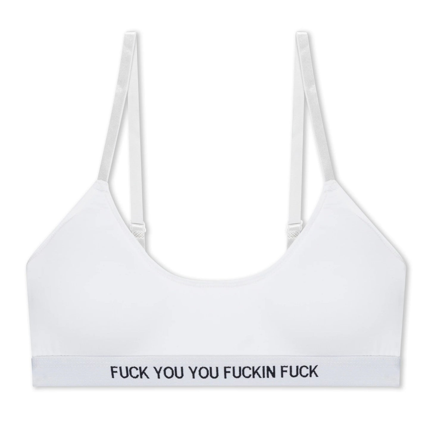 Top Deportivo "Fuck You" (Blanco)