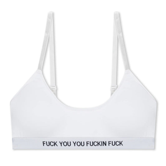 Top Deportivo "Fuck You" (Blanco)