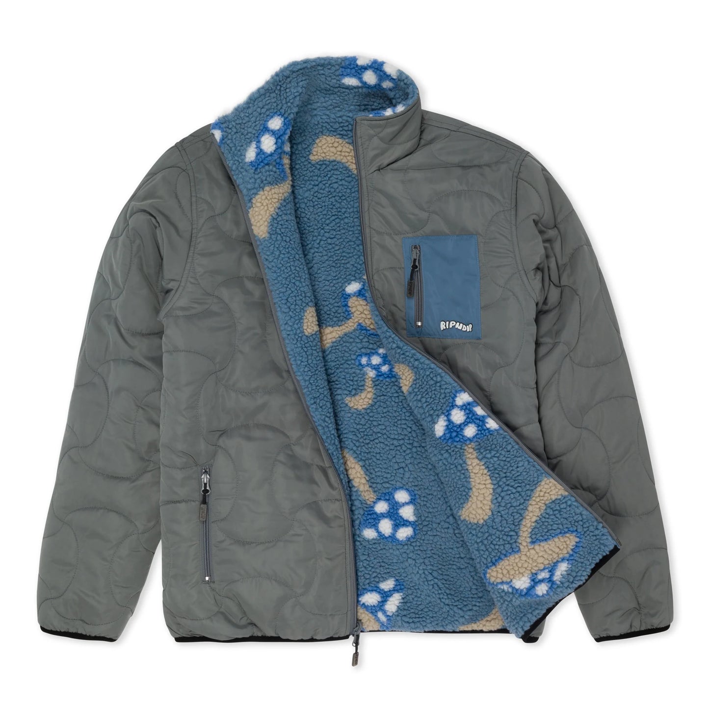 JACKET REVERSIBLE”EUPHORIA” (GRIS/AZUL)